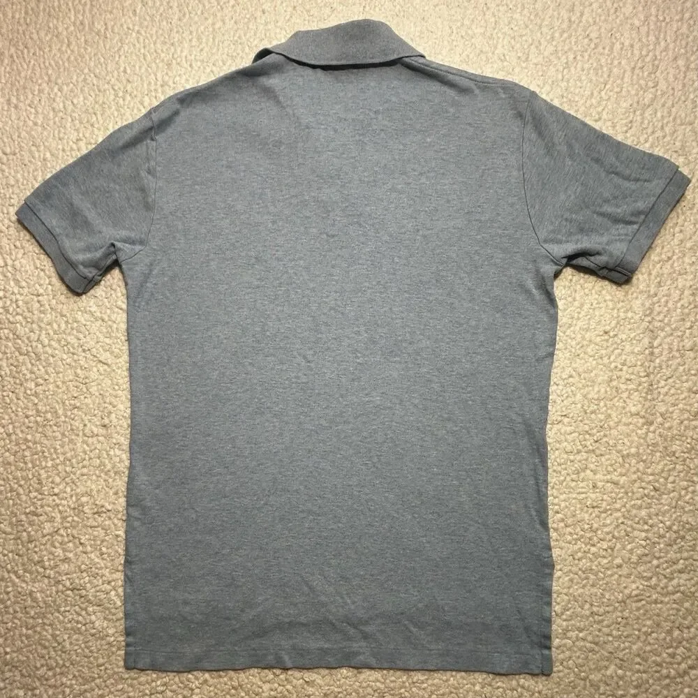 Polo Ralph Lauren Men Shirt Size S Light Blue Heather Cotton Short Sleeve Polo